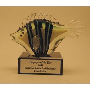Damsel Fish Glass Award (9"x5")