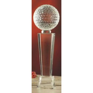 4" Crystal Golf Tower Award