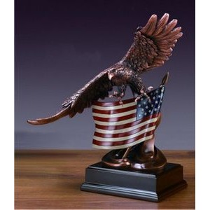 15.5" Eagle with American Flag Award