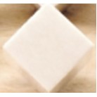 2.5" White Marble Cube Paperweight