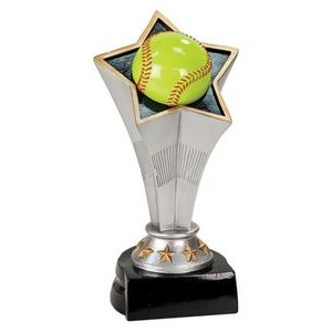 8¾" Softball Rising Star Resin Trophy