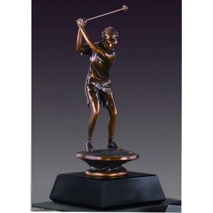Female Golfer Resin Award (7"x16")