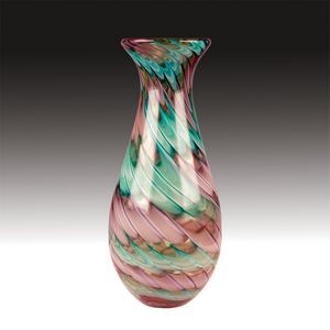14½" Hand Blown Art Glass Vase