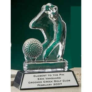 7" Golfer Glacier Sports Award w/Marble Base