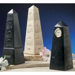 Black Marble Calendar Obelisk Award