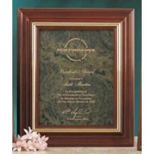 Custom Genuine Green Granite Executive Plaque (8"x10")