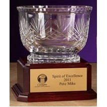 10" Executive Award Crystal Bowl