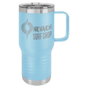 20 Oz. Polar Camel Light Blue Vacuum Insulated Travel Mug w/Slider Lid