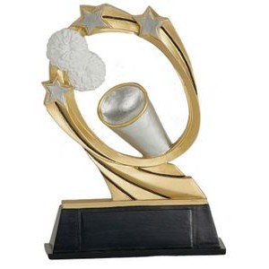 5½" Cheerleading Cosmic Resin Figure Trophy