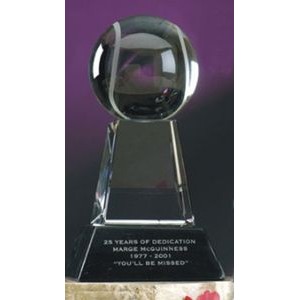 8" Crystal Tennis Award