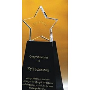 Crystal Star Award (8"x3.5"x2")