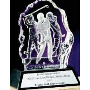Classic Crystal Golfer Figure Award