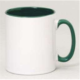 11 Oz. Two Tone Green Sublimated Mug