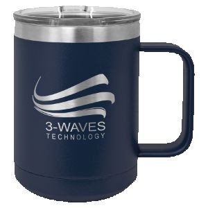 15 Oz. Polar Camel Navy Blue Vacuum Insulated Mug w/Slider Lid