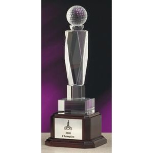 12.5" Crystal Golf Supremo Award