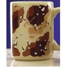 15 Oz. Camouflage Brown Ceramic Mug