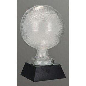 7½" Crystal Basketball Sports Award