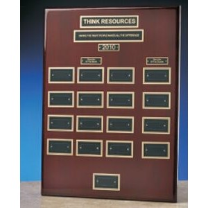 Super Size Perpetual Monthly Plaque w/12 Plates (18"x24")