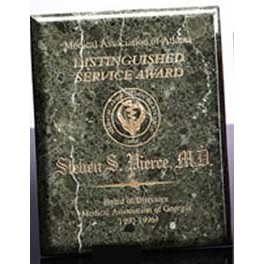 Genuine Green Marble Plaque Award (8"x10")