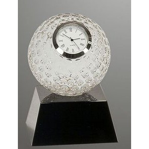 5" Executive Crystal Clock Award