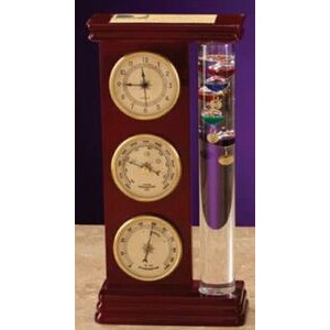 12" Galileo w/Clock & Hygrometer