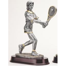 13" Silver Female Tennis Award