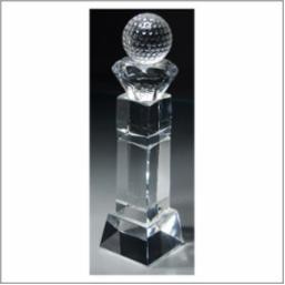 12" Crystal Golf Ball Award