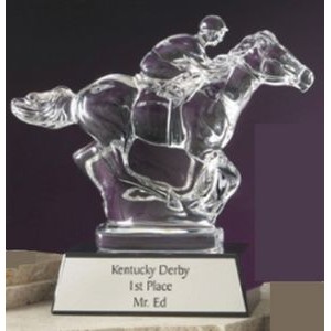 Waterford Crystal Jockey on Horse Award