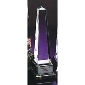 12" Optical Crystal Obelisk Award