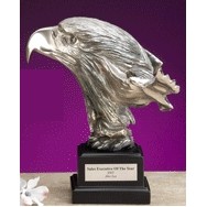 10.5" Silver Resin American Pride Eagle Award