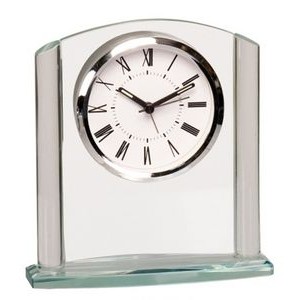 6­ 1/8" Glass Arch Clock