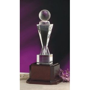 9" Crystal Champions Pride Golf Award