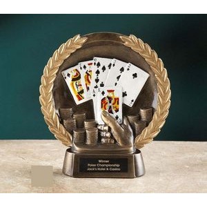 7" Resin Poker Trophy