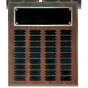 Cherry Finish Perpetual Plaque w/60 Plates (16"x20")