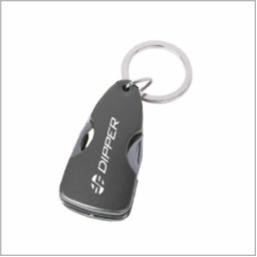 Black 4-in-1 Pocket Knife Key Chain