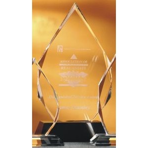 12" Optical Crystal Diamond Peak Award