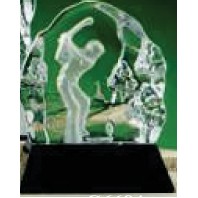 4.5" Junior Golfer Glacier Sports Award w/Marble Base