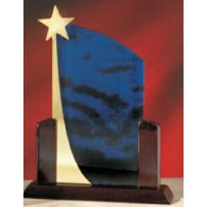 12" Blue Shooting Star Acrylic Award