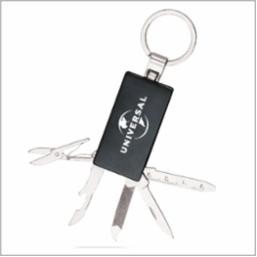 Black 5-in-1 Pocket Knife Key Chain