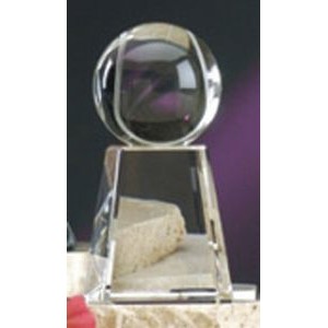 5" Crystal Tennis Award