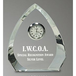 5½" Executive Crystal Clock Award