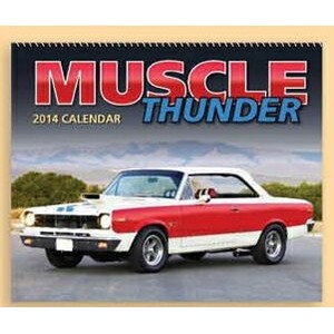 13 Month Spiral Bound Wall Calendar (Muscle Thunder)
