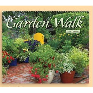 13 Month Stapled Wall Calendar (Garden Walk)