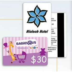 Hotel Key/Gift Plastic Card w/Magnetic Stripe (30 Mil)