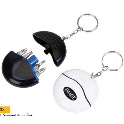 Keychain w/ Mini Screwdriver Set