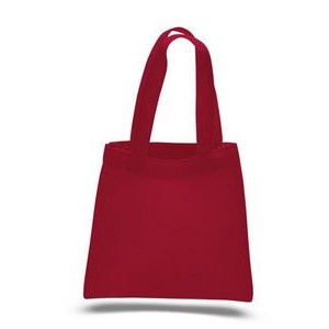 100% Cotton Sheeting Colors Mini Tote Bag w/Self-Fabric Handles
