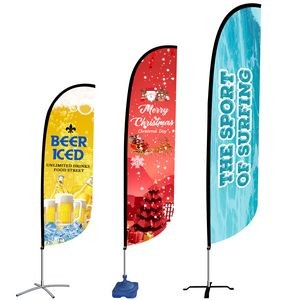 7' Outdoor single sided Advertising Beach Flag