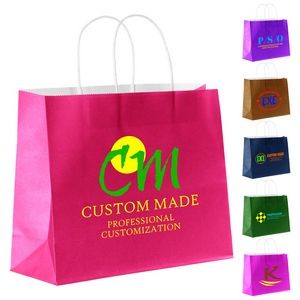 Full Color Paper Shopper Tote Bag
