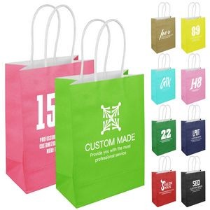 Colored Recyclable Paper Shopping Bag