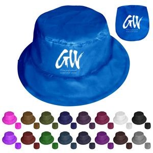 Foldable Polyester Bucket Hat With Pouch